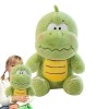 CENMOO Peluche Dinosaure, Dinosaure en Peluche,Dessin animé Vert Animaux en Peluche Dinosaure - Spft Coussin décoratif pour l