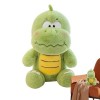 CENMOO Peluche Dinosaure, Dinosaure en Peluche,Dessin animé Vert Animaux en Peluche Dinosaure - Spft Coussin décoratif pour l