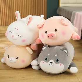 Nouveau Peluche Animal Cartoon Oreiller Mignon Chien Ours Cochon Peluche Jouet en Peluche Enfants Cadeau D’Anniversaire Cadea