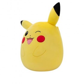Squishmallows Peluche Pokémon Pikachu de 35,6 cm – Ajoutez Pikachu à votre équipe, animal en peluche ultra doux, peluche offi