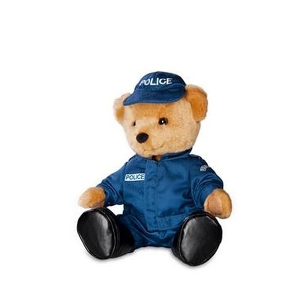 IMPEXIT Peluche Ours Policier 25/15/12 cm