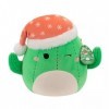 Squishmallows Maritza Cactus avec bonnet de Père Noël en peluche Taille moyenne 30,5 cm