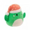 Squishmallows Maritza Cactus avec bonnet de Père Noël en peluche Taille moyenne 30,5 cm