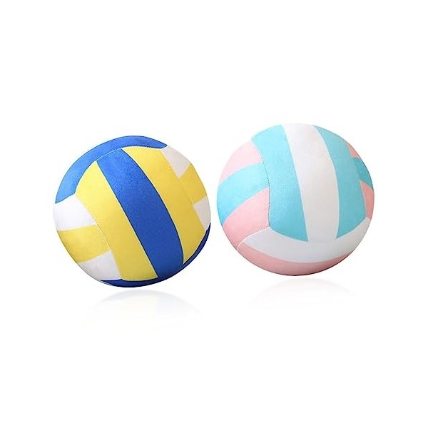 Toyvian 2 Pièces Volley-Ball en Peluche Doux en Peluche Ballon De Sport Ballon De Volley-Ball Jouet Doux en Peluche Volley-Ba