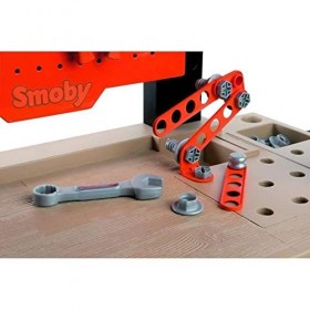 Smoby - BLACK+DECKER - Etabli Bricolo Center - Jouet Bricolage Enfant - 92 Accessoires - 1 Perceuse + Voiture à Construire - 