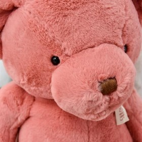 Histoire dOurs - Peluche Géante Ours - Le Nounours - Rose Praline - 75 cm - Très Grande Peluche Super Douce à Caliner pour l