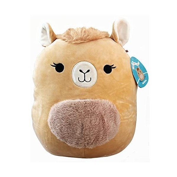 Squishmallow Camel Oreiller en peluche Rahima super doux 30 cm