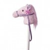 Aurora World Monde Giddy-up Fantaisie bâton Poney 94 cm en Peluche, Rose