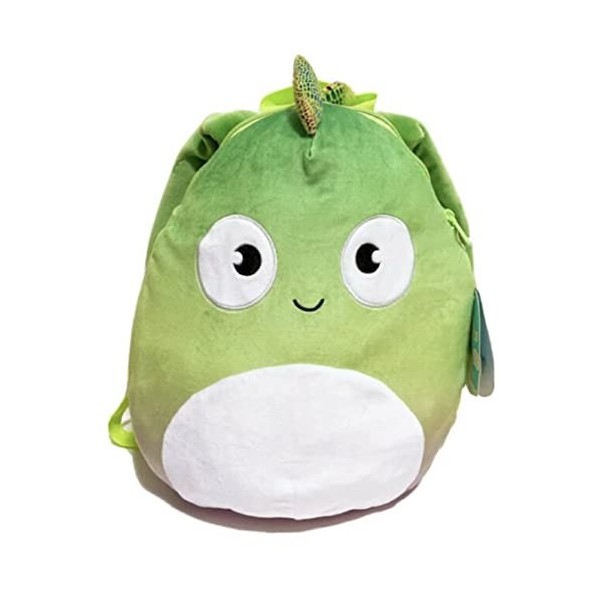 Squishmallow s Official Kellytoy Sac à dos en peluche douce 30,5 cm caméléon Denton 