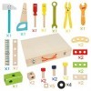 Victse Boite Outils, Jouet de Construction en Bois pour Enfant de 3 4 5 6 Ans, Bricolage Créatif et Éducatif, Jeux Montessori