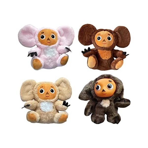 Kasmole 30cm Cheburashka Peluche Animal Peluche Jouet, Drôle de Singe en Peluche, Jouet câlin Doux et Moelleux pour Les Enfan