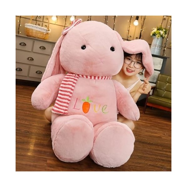 Belle Longues Oreilles Lapin en Peluche Jouet Doux Dessin Animé Animal en Peluche Poupée Canapé Oreiller Enfants Cadeaux D’An