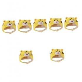 Toyvian 7 Pièces Chapeau De Couvre-Chef De Tigre Chapeau De Cosplay danimaux Chapeaux danimaux pour Tout-Petits Chapeau De 