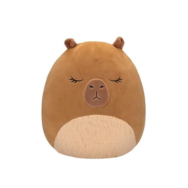 Squishmallows Original Lijjian Brown Capybara Grande peluche officielle de 35,6 cm