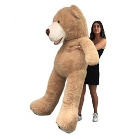 Peluche Nounours Géant 100 cm à 340 cm 5 Couleurs Disponibles Beige - Gris - Marron - Blanc - Rose Nounours Immense Cadea