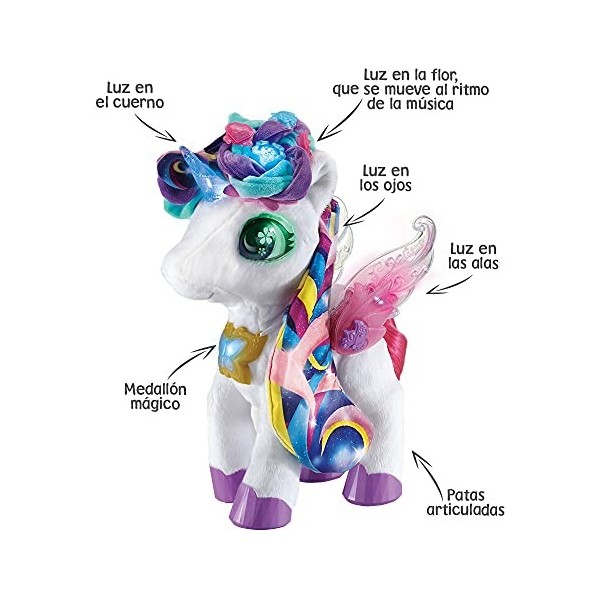 VTech VTech-80-547122 Skyla Maquillage Magique Licorne Peluche Interactive Jouet Enfant +5 Ans Version ESP 3480-547122 , 80-