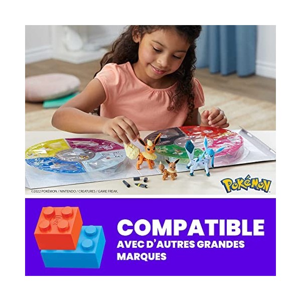 MEGA Pokémon, Coffret évolutions dEvoli, jeu de construction, 470 pièces, pour enfant dès 6 ans, GFV85