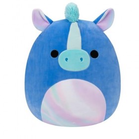 Squishmallows Hippocampe Romano bleu 40,6 cm – Grande peluche officielle Jazwares Ultrasoft