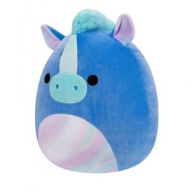 Squishmallows Hippocampe Romano bleu 40,6 cm – Grande peluche officielle Jazwares Ultrasoft