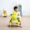 ATAA Cheval à Bascule Dino en Forme de Dinosaure pour Enfant en Peluche Douce et Non-Toxique pour Les bébés, avec poignées,