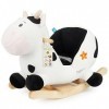 Bieco Peluche Animal à Bascule Vache Heidi | Cheval a Bascule Bebe 1 an | Cheval à Bascule Animal a Bascule Bebe Animaux a Ba