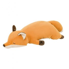 Nemu Nemu Animals 6231906 Peluche Renard Konta, extra douce et douillette, conçue au Japon, taille XXL, 70 cm