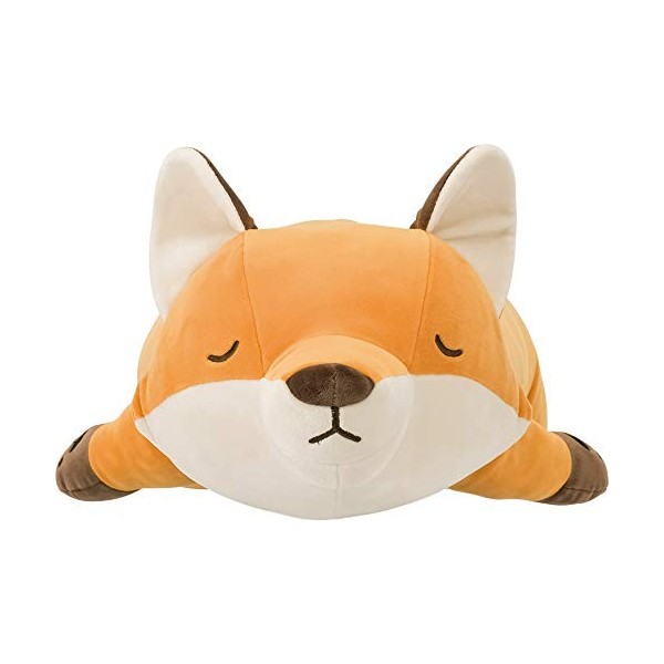 Nemu Nemu Animals 6231906 Peluche Renard Konta, extra douce et douillette, conçue au Japon, taille XXL, 70 cm