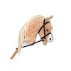 Hobby Horse pour activité de Hobby Horsing pour Enfants et Adolescents de 7 à 20 Ans- Cheval bâton avec Filet et rênes - tête