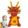 BUKISA Poupée en Peluche de lannée du Dragon, Animal en Peluche Super Doux – Poupée en Peluche de lannée du Dragon, Oreille