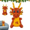 BUKISA Poupée en Peluche de lannée du Dragon, Animal en Peluche Super Doux – Poupée en Peluche de lannée du Dragon, Oreille