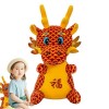 BUKISA Poupée en Peluche de lannée du Dragon, Animal en Peluche Super Doux – Poupée en Peluche de lannée du Dragon, Oreille