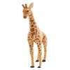 Hengqiyuan Peluche Géante Girafe Cuddly Grande Peluche Poupée Décoration Cadeau Enfant Jouet XXL Marron Jaune,140cm