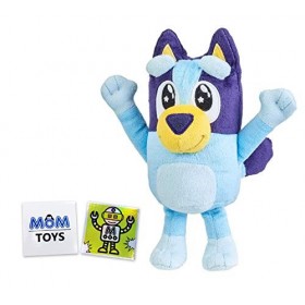 Bluey Friends Peluche yeux étoilés bleus 20,3 cm avec 2 autocollants My Outlet Mall