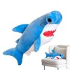 Ristyur Jouets de Requin, Jouet en Peluche d’Oreiller de Corps de Requin, Oreiller câlin Chaud en Forme de Requin, Cadeau da