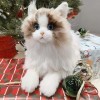 Chongker Animaux en Peluche Fait à la Main Peluche Chat et Chien réaliste Jouet Compagnon Kawaii Cadeau pour Les Femmes Anniv