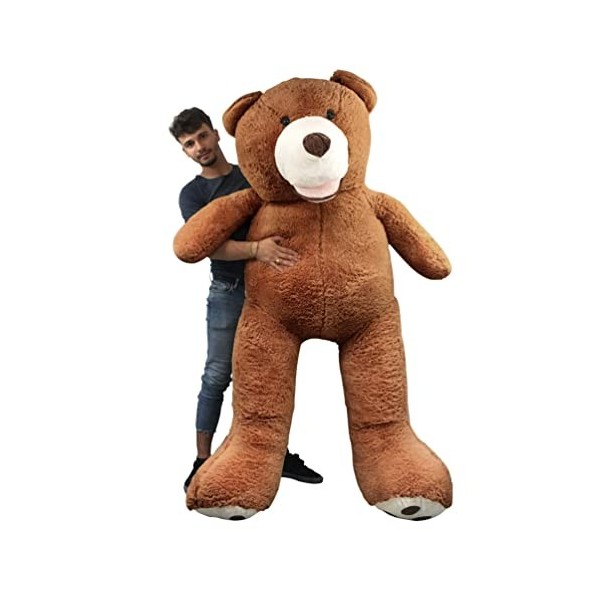 Peluche Nounours Géant 100 cm à 340 cm 5 Couleurs Disponibles Beige - Gris - Marron - Blanc - Rose Nounours Immense Cadea