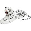 Brubaker Tigre Rugissant - Peluche avec Dents Marron 130 cm - Peluche Couchée Réaliste Jouet en Peluche - Roi de la Jungle