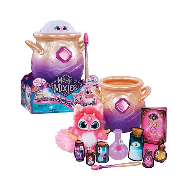 Famosa- Magic Mixie Rose Peluche électronique, MGX00000, Multicolore