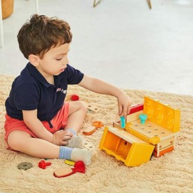 TOP BRIGHT Jouet Bricolage en Bois pour Garçon 2 Ans, Cadeau Educatif Jouet Montessori pour Enfant