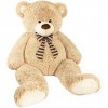 BRUBAKER Peluche géante XXL - Ours/Nounours - 150 cm - Beige - Cœur en Peluche I Love You Inclus