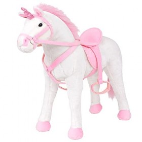 vidaXL Peluche en Forme de Licorne Debout Taille XXL