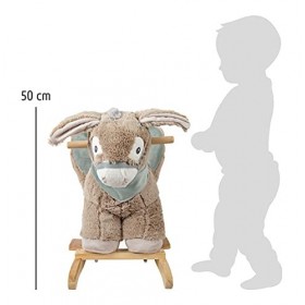 Small Foot Animal à Bascule âne avec Fauteuil, poignées et Licol, en Peluche, à partir de 12 Mois, réf. 12210 Toys, Multicolo
