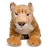 Uni-Toys - Lionne, couchée - 78 cm Longueur - Peluche Sauvage, Lion - Peluche, Doudou