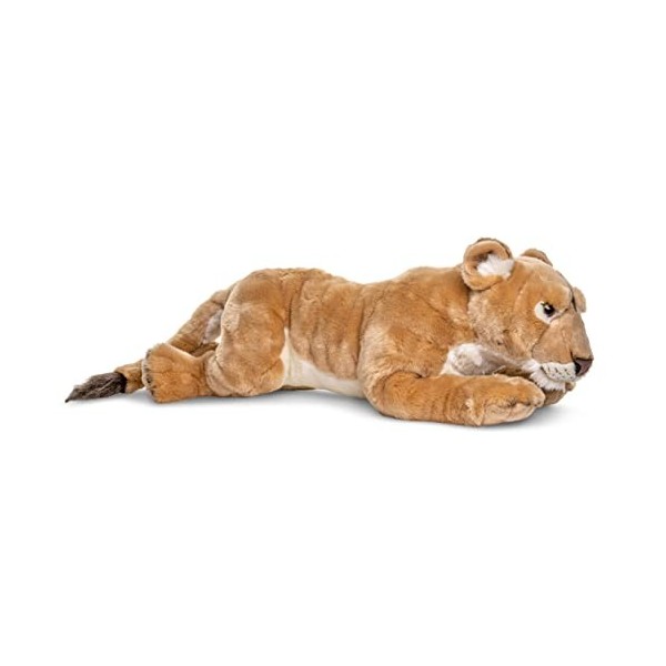 Uni-Toys - Lionne, couchée - 78 cm Longueur - Peluche Sauvage, Lion - Peluche, Doudou