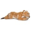 Uni-Toys - Lionne, couchée - 78 cm Longueur - Peluche Sauvage, Lion - Peluche, Doudou