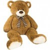 BRUBAKER Peluche géante XXL - Ours/Nounours - 150 cm - Brun - Cœur en Peluche I Love You Inclus