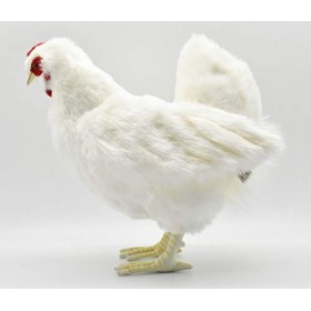 HANSA - Poule en Peluche, Couleur Blanche, 4172