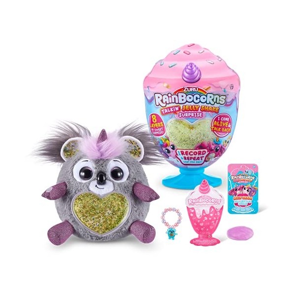 Zuru- Rainbocorns Talkin Jelly Shake Surprise, Peluche électronique, Koalacorn, 9241A, Koala