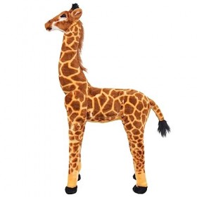 Toshilian Peluche Géante, Jouet danimaux en Peluche Jouet Enfant Jouet en Peluche Girafe Marron et Jaune XXL
