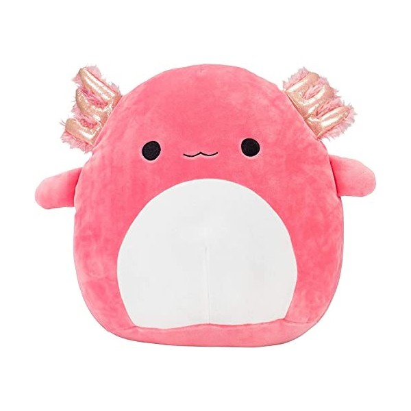 Squishmallow Peluche officielle Kellytoy Sea Life Squad - Jouet en peluche souple - Animaux Archie Axolotl, 27,9 cm 